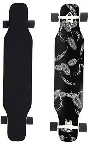 Vierrad-Skateboard, Ahornholz Professional Longboard Anti Skid Sports Skateboard Double Kick Concave Standard und Tricks Skateboard für Kinder Teenager Anfänger Erwachsene