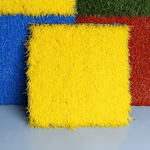 Tappetini quadrati in erba artificiale, 12 x 12 pollici Piante verdi sintetiche multiuso Erba Erba finta per feste, Decorazioni per la casa, Fai da t