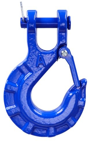 Steel Lifting Hooks Stainless Steel Heavy Duty Rigging Crane Swivel Eye Hook Blue for Weight Lifting and Ship Construction 5/16“