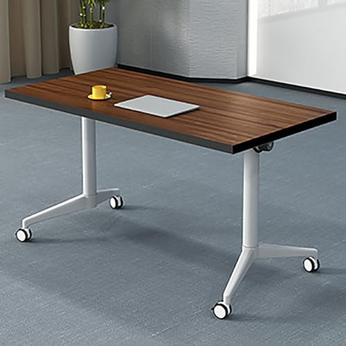 Tragbarer, klappbarer Konferenztisch mit Klappdeckel und Lenkrollen für Büro, Meeting- und Trainingsräume
