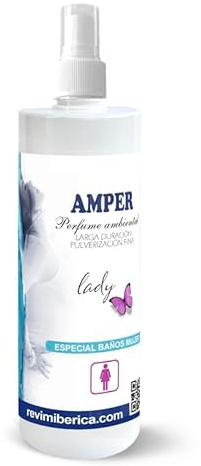 Ambientador Especial Baño de Mujeres. Perfume Ambiental Fragancia Elegante y Femenina AMPER LADY 500 ml
