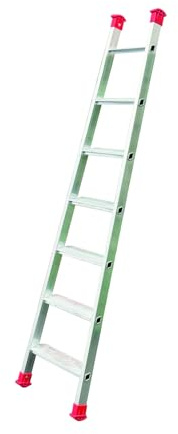 Svelt Scala Agricola Professionale in Alluminio – Gradini Larghi 8 cm, Montanti Convergenti, Antiscivolo, Leggera e Robusta, Ideale per Agricoltura e Raccolta Frutta (7 Gradini)