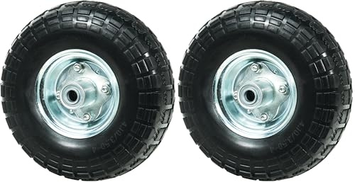 Roue increvable axe déporté 260 x 85mm WERKA PRO Alésage 16mm (Lot de 2)