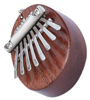 CVUTOVO Daumenklavier 8-tasten Miniatur Daumenkalimba aus Kunststoff mit Hellem Klang und Bogen Design für Anfänger und Musikliebhaber