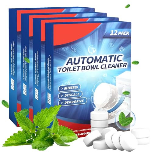 48 pastiglie per cassetta di risciacquo, pastiglie per la pulizia del WC, per la cassetta dell'acqua, per il disincrostante, per la toilette, per la toilette, extra forti, per prevenire l'odore di