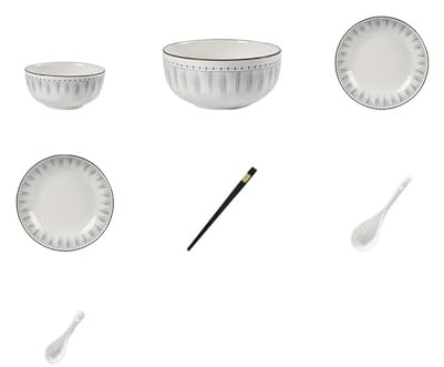 Platos de cerámica japoneses simples y exquisitos resistentes a altas temperaturas, juego de 18 piezas para 4 personas
