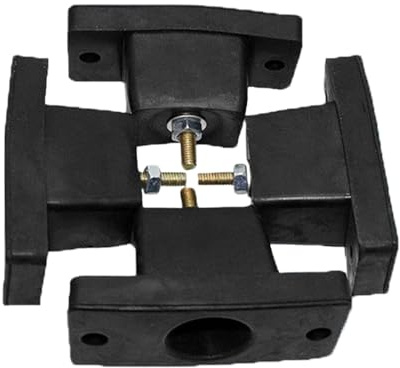 Tapis Anti-Vibration - 4 Pièces Tapis d'Isolation Sonore pour Climatiseur - Support Réducteur de Vibrations et de Bruit pour Climatiseur, Groupe Électrogène, Maison et Appartement