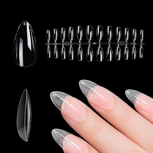 Capsules Ongles - Capsule Ongle 240 - Faux Ongles, forme d'amande, Flexibles et Résistantes, Faciles à Appliquer et à Retirer, Idéales pour Nail Art et Manucure Professionnelle