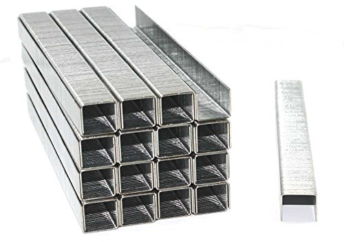 MO-Werkzeughandel 5000 Stück Tackerklammern Typ 53, Länge: 10 mm, Breite: 11,4 mm, Silber, 10/11.4