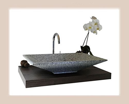 Waschbecken aus Naturstein, Model Havanna, weiß, G603