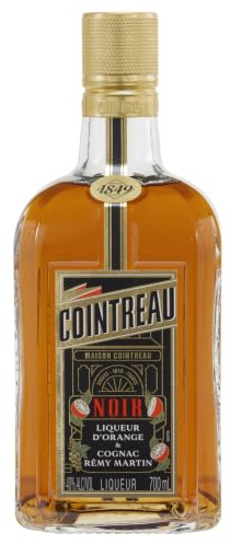 COINTREAU NOIR - Licor de Naranja con Cognac, para Cóctel, 40% Volumen de Alcohol, 70 cl