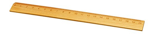 Lineal aus Holz, 20 cm, minimalistisch und handlich | Holzlineal aus geöltem Kirschholz, klein