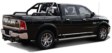 Hansen Styling Parts Fahrzeugspezifischer SCHWARZ Matter Überrollbügel (2009-2018) Rollbar
