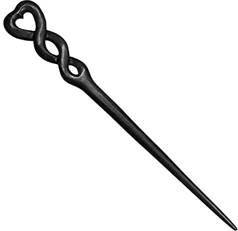 ISLAND PIERCINGS Haarnadel Haarstab Handarbeit aus Holz Braun 20cm Handarbeit HN291