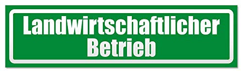 Kiwistar Magnetschild Landwirtschaftlicher Betrieb invertiert - 30cm Grün - magnetisch für Auto PKW Kfz - wiederverwendbares Hinweisschild aus Magnetfolie - für Fahrzeug, Truck
