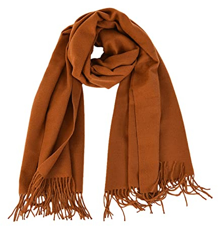 Micoop Winter Cashmere Feel Schal Einfarbig Pashmina Schal Wraps Weiche Warme Decke Schals für Frauen Mädchen