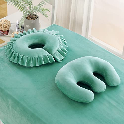 oiakus Beauty Salon Breast Pillow and Facial Pillow, Face Cushion for Massage Table, Feminine Bolster Breast Pillow Face Cradle Rest Pillow for Massage Table SPA Salon
