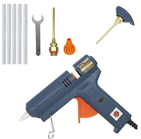 Pistola per colla a caldo per lavori manuali Pistola for colla a caldo da 150 W Pistola for colla a caldo a temperatura regolabile for bastoncini di colla da 11 mm Home Riparazione fai da te Strumento