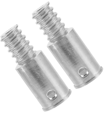 2pcs Broom Handle Threaded End Extension Pole Adapter Replacement Tips Broom Handles Threaded Connector Extension Poles Broom Handle Attachments
