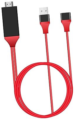 Veemoon 1m Micro Usb to High-definition Cable Adapter Video Adaptor Compatible with Mobile Devices for Tv Projector Home Cinema