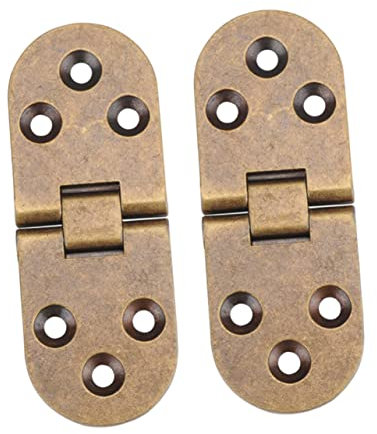 SEWOART 2stücke Schrankscharnier Aus Metall Unsichtbar Für Schränke Und Kleiderschränke Zinkscharnier Bronze Langlebig Rostfrei Installieren Möbelzubehör