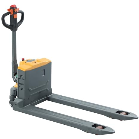 Aequanta Full Electric Pallet Jack, 3300 lbs Capacity 48x27 Fork Size Electric Walkie Pallet Truck, Lithium Powered Pallet Jacks for Material Handling