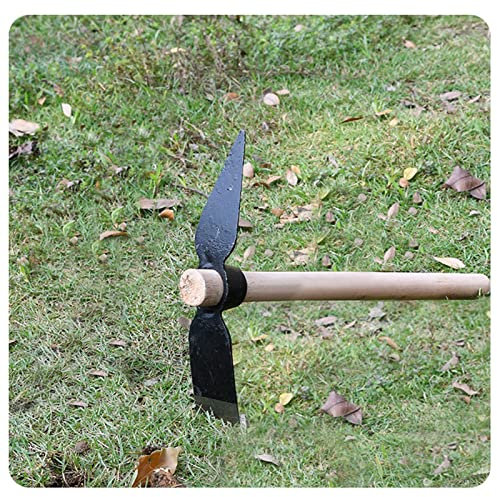 Garten-Spitzhacke für -Garten-Pick, Garten-Spitzhacke für Bergbau und Bodenbearbeitung mit Massivholzgriff für Landwirte