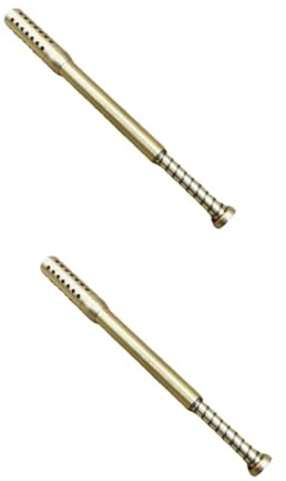 VALICLUD 2 Piezas Palo De Moxibustión Herramienta Cálido Músculo Palos Cuerpo Llave Masaje Muscular Calefacción Gancho Varilla De Masaje Moxas Quemador De Moxas Golden Latón