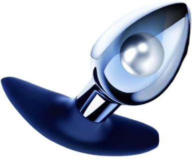 Analplug für Frauen Männer Anfänger Xxl Groß Metall mit Kugel BDSM Buttplug | Anal Plug aus Metall mit Metallkugel und Silikon Basis, Buttplug für Sex BDSM als Analtoy Analspielzeug Set für die Frau.