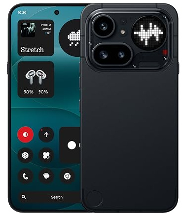 Nothing Phone (4a) Pro Cell Phone 2026 New, Unlocked Android 16 Smartphone, Triple-Lens Camera, AI Photo Edits, 6.83 144Hz AMOLED Display, 5080mAh Battery, Dual-SIM Glyph Matrix (Black, 8+128GB)