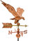 STILISTA Aigle Météorologique - Géant, 3D, Relief, Cuivre avec Pied, Hauteur Totale 140cm, Poids 5kg - Girouette, Ornement Météo, Symbole Décorative