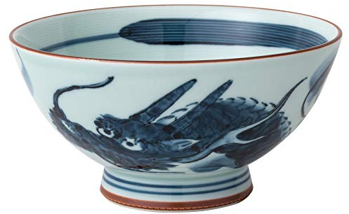Saikai Pottery SAIKAI Cerámica Japonesa Bol Hecho a Mano en Japón (Dragon 14cm)