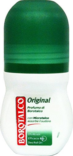 Borotalco Desodorante en roll-on, original, fresco, 50 ml, 6 unidades