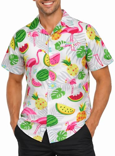 King Kameha Pineapple_Summer_Vibes Camisa Hombres