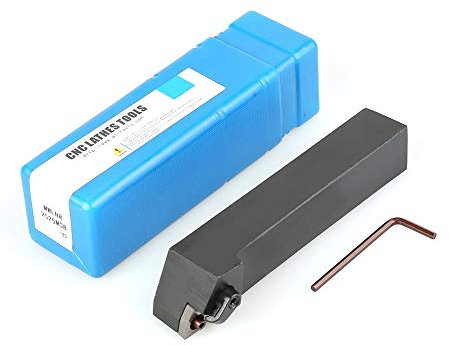 Utensile per tornitura in acciaio al tungsteno per tornio CNC 1 pezzo, portautensile per tornio 95 gradi per WNMG080404, accessorio per macchina con 2 chiavi