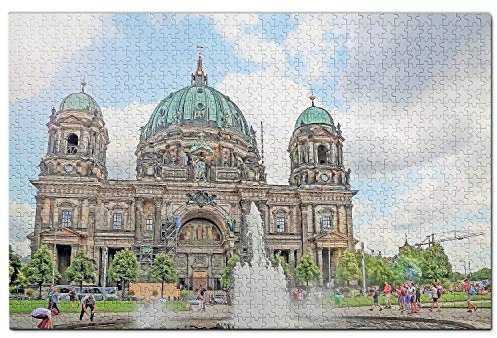 Deutschland Puzzle 1000 Teile Holzpuzzle Erwachsene Spielgrafik Reise Souvenir Holz