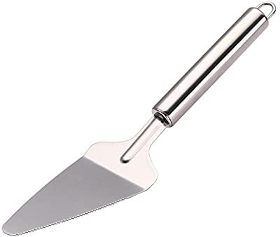 Cake Shovel Knife Pie Pizza Cheese Server Shovel Stainless Steel Cake Spatula Holder Transfer Cookie Spatula Pizza Shovel Silver
