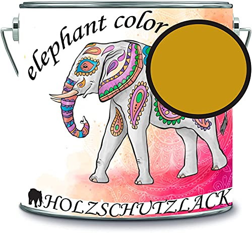 Barniz protector para madera, resistente a la intemperie y a largo plazo, protección contra la intemperie, color protección para madera, color amarillo miel RAL 1005