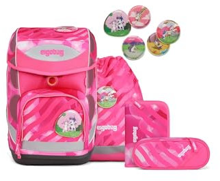 ergobag cubo Set ergonomischer Schulrucksack, Set 5-teilig