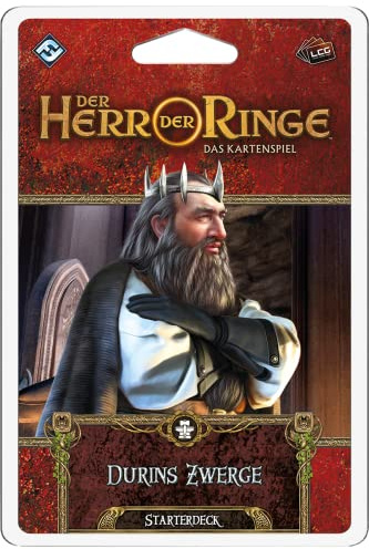 Fantasy Flight Games, Der Herr der Ringe: LCG – Durins Zwerge, Starterdeck, Expertenspiel, Kartenspiel, 1-4 Spieler, Ab 14+ Jahren, 30+ Minuten je Spieler, Deutsch