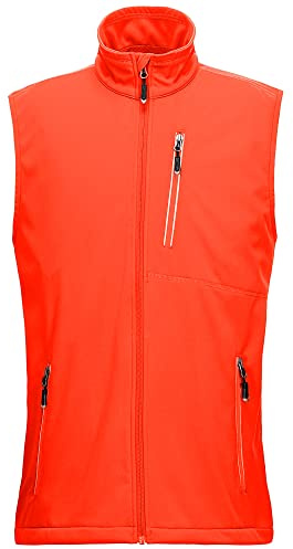 33,000ft Leichte Softshell Weste für Herren Wasserdichte Laufweste Vests | Outdoor Weste Herren Reflektierende Fahrradweste Atmungsaktive Rennrad Sportweste Ärmellose Jacke für Wandern, Golf, Arbeit
