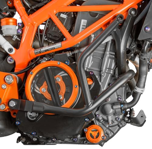 Motorrad Sturzbügel Schutzbügel Unterer für DUKE250 DUKE390 Duke 250 390 2017-2023 (Schwarz)