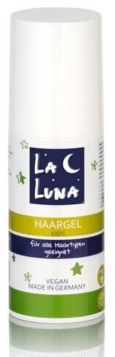 Haargel für Kinder,Kids Styling Haar|vegan|Made in Germany|ohne Parabene|Mädchen Jungen|nicht klebend|wasserlöslich|Hair Pflege Kleinkind Kinderhaar Stylen,LA LUNA 100ml