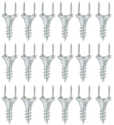 ZHUOZ 50pcs Vis Autotaraudeuses en Acier au Carbone, 1,5 cm, M4 x 1,5 cm, Pointe Autoperceuse, Tête Hexagonale Plate, Filetage UNC, Galvanisé, Pour Plinthes en Bois Massif et Fixations de Meubles