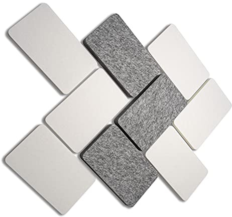 FENNEXT® Pannelli acustici da parete [6 pezzi] per un rumore notevolmente ridotto, immagine acustica moderna, ecc. come coperta acustica, pannelli acustici innocui, prodotti nell'Unione Europea I