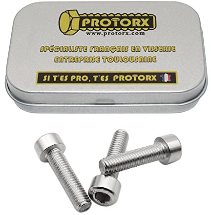Btr M5 x 20mm : Boite 10 Pcs Vis 6 Pans Creux Tête Cylindrique CHC Inox - Tête Ronde Acier A2 Anti-Rouille - DIN 912 | PROTORX