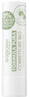 Deborah Milano - Correttore Stick Formula Pura BIO, Colore 02, Copertura Impeccabile e Levigante, con Olio di Melograno, Vegano e Animal Friendly