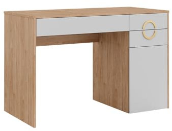Vicco Schminktisch Natural Rockford Hickory Adela 115x76.4x55 cm - Frisiertisch, Funktioniert auch als stilvoller Arbeitsplatz