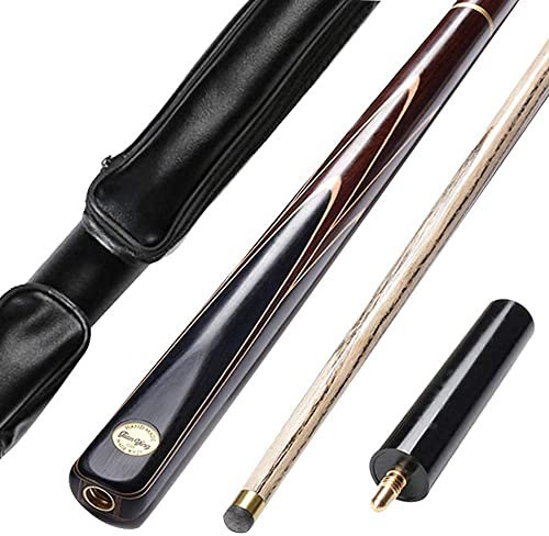 HiTbod Pool-Stick, 3/4 Snooker-Queue, Handgefertigter Pool-Queue-Billard-Stick, 10 Mm Spitze, Mit 15 cm Verlängerungszubehör, 19 Unzen/B/10Mm Tip