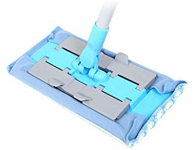 FLGMSOTS PEJLHK Mop - Mopa con spray para limpieza de suelos, mopa de microfibra con botella de spray recargable, trapeador plano práctico